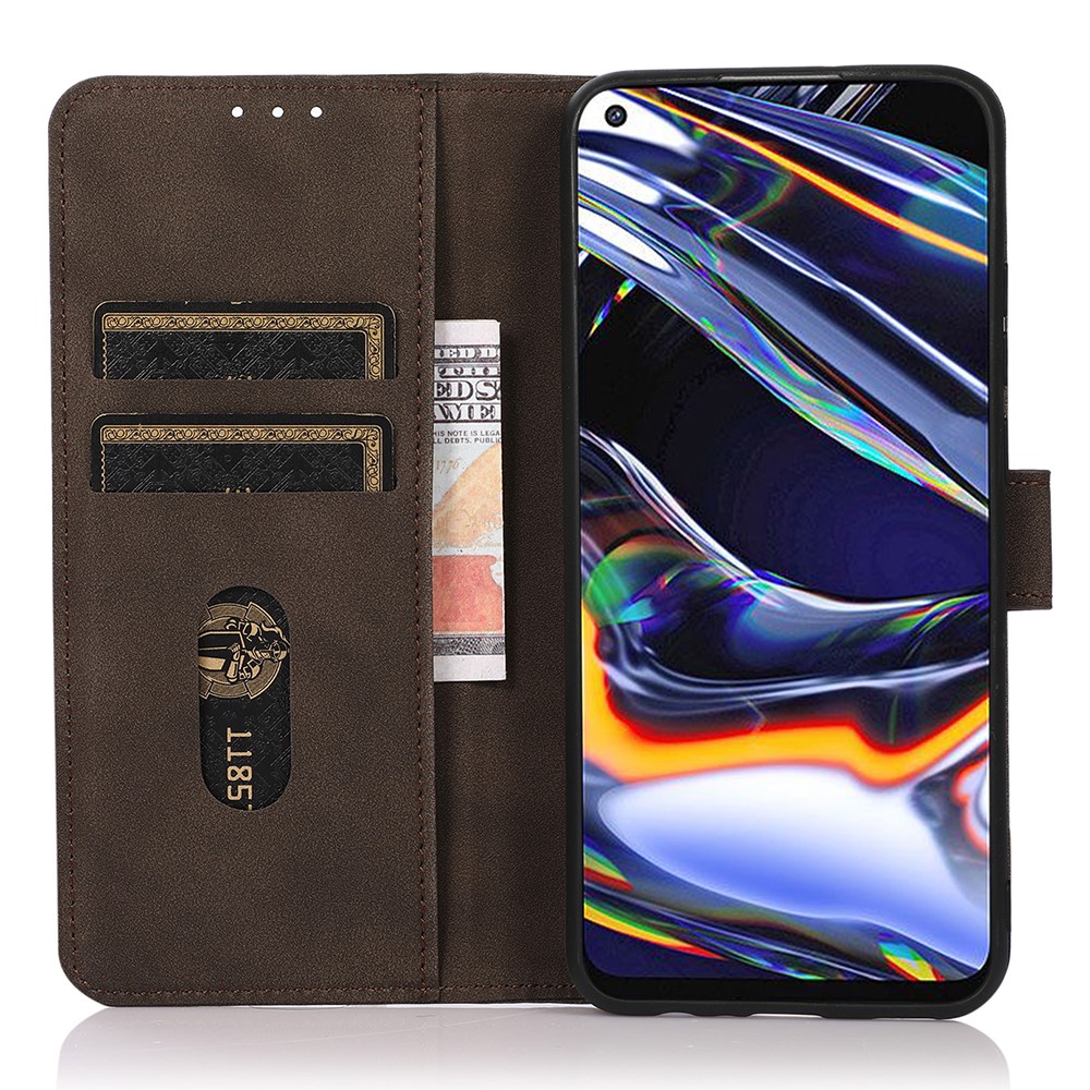 KHAZNEH KHAZNEH Xiaomi Redmi Note 14 4G Fodral Retro Läder Brun
