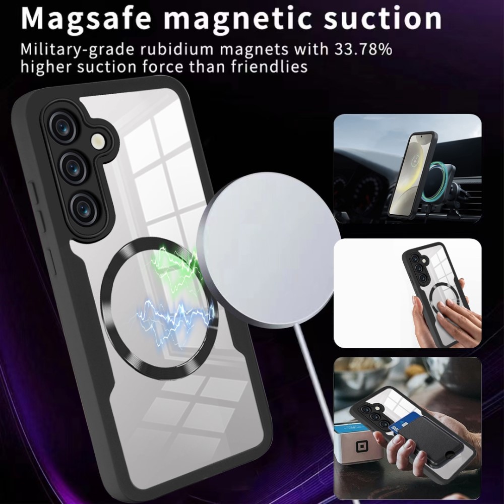  Samsung Galaxy S25 Skal MagSafe 360 Hybrid Defense Lila