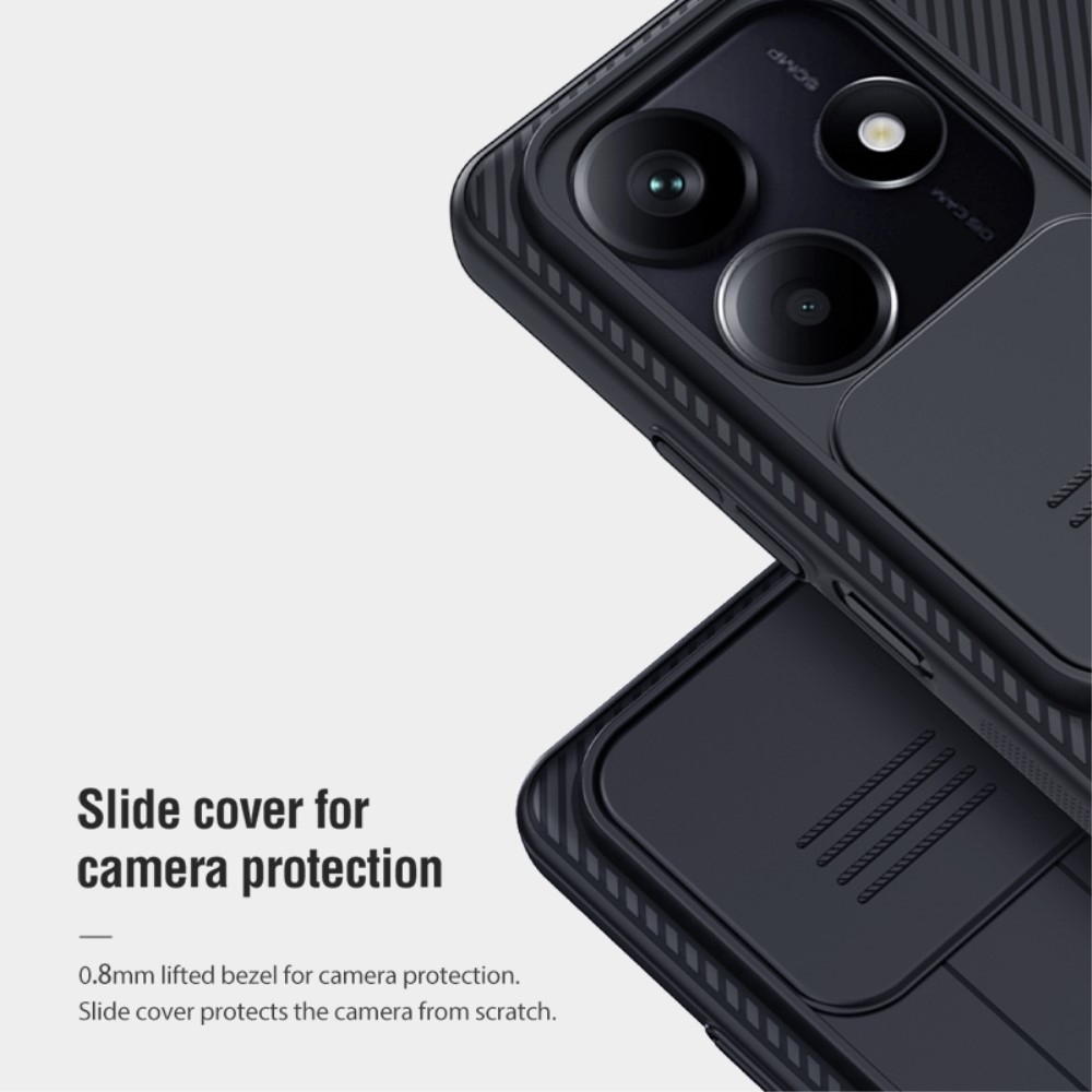 NILLKIN NILLKIN Xiaomi Redmi Note 14 5G/4G Skal CamShield Svart