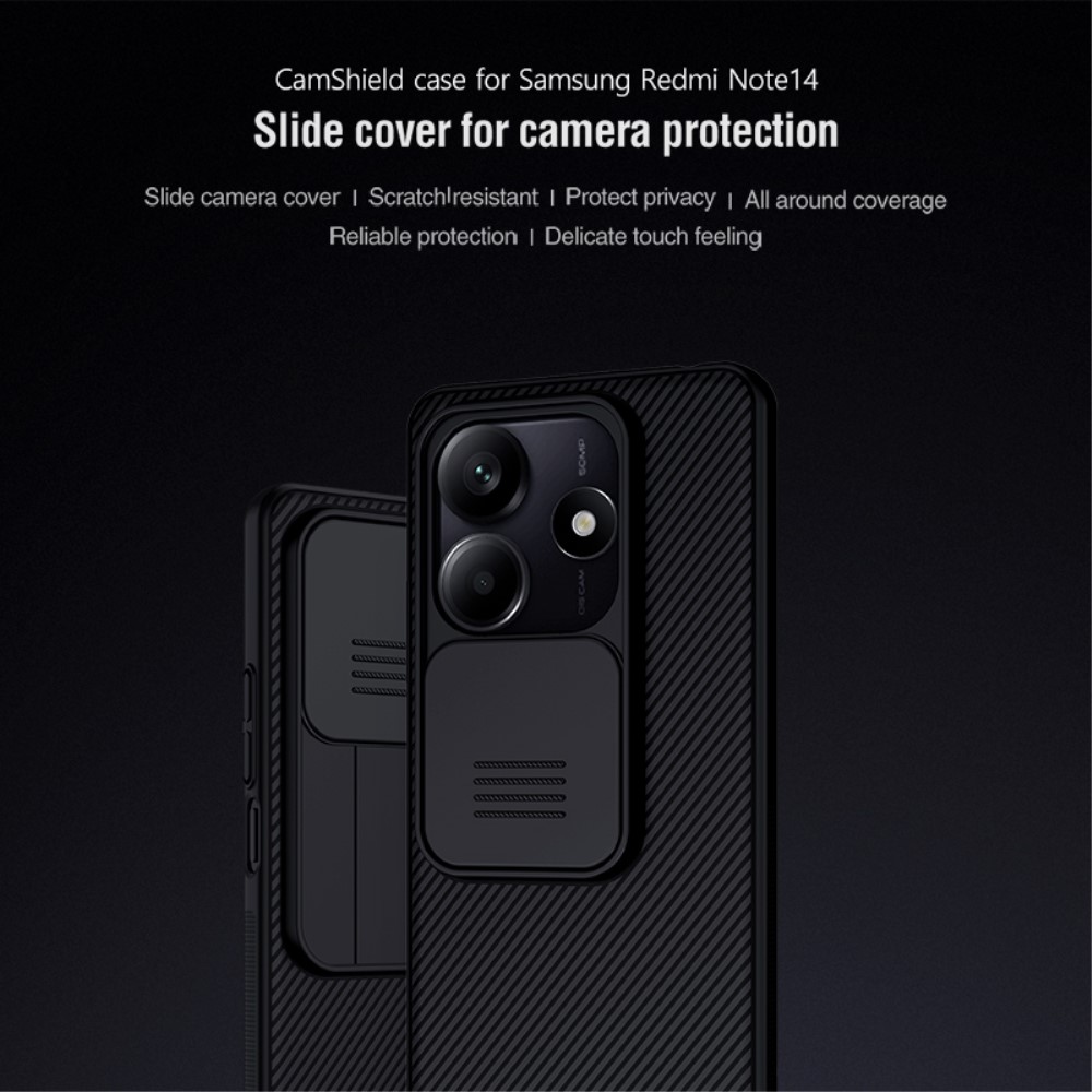 NILLKIN NILLKIN Xiaomi Redmi Note 14 5G/4G Skal CamShield Blå
