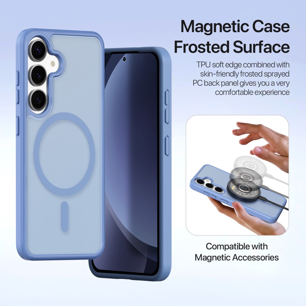DUX DUCIS DUX DUCIS Galaxy S25 2in1 Magnet Fodral Lawa Series Ljus Blå