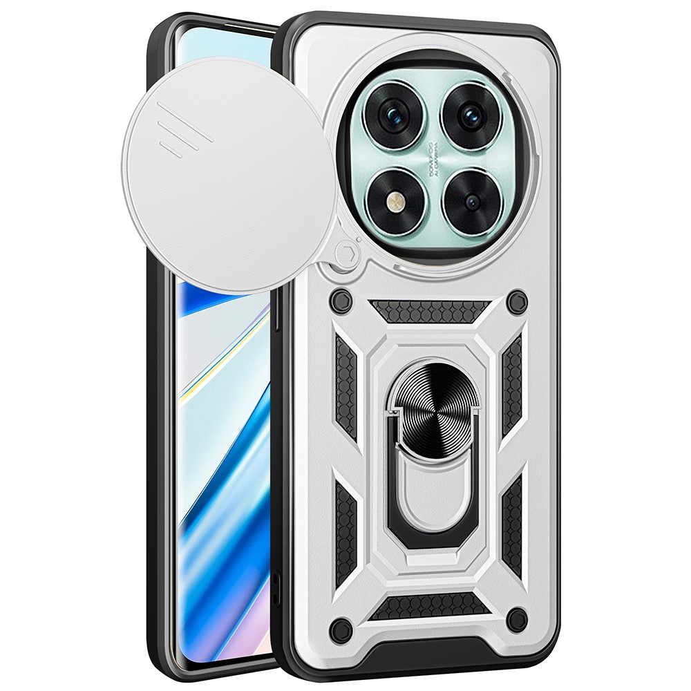  Xiaomi Redmi Note 14 Pro 5G Skal CamShield Hybrid Ring Silver