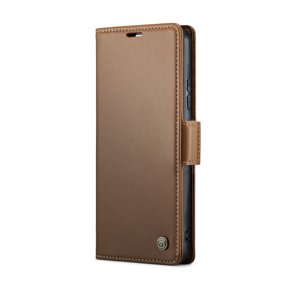CASEME CASEME Xiaomi Redmi Note 14 5G Fodral RFID Läder Brun