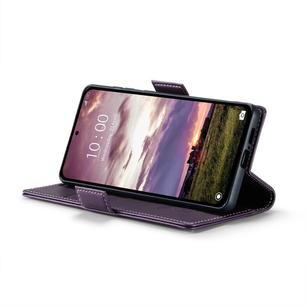 CASEME CASEME Xiaomi Redmi Note 14 5G Fodral RFID Läder Lila