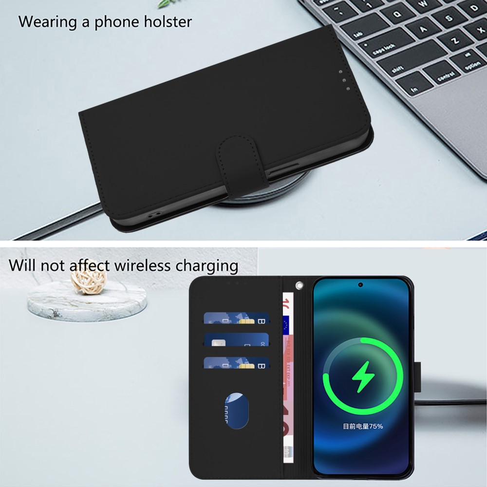  Xiaomi Redmi Note 14 Pro/Pro Plus 5G Fodral Läder Svart