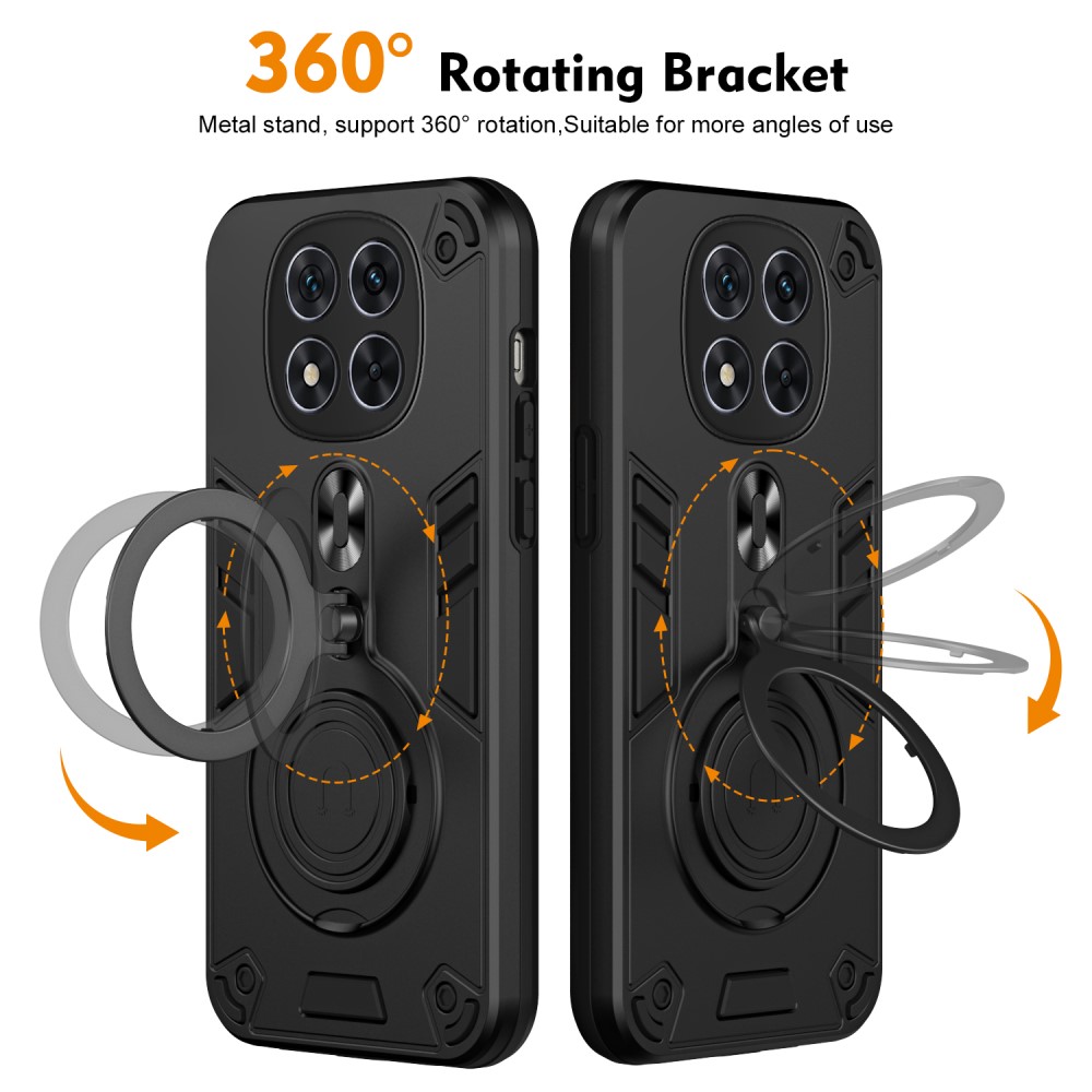  Xiaomi Redmi Note 14 Pro 5G Skal Kickstand Hybrid Svart