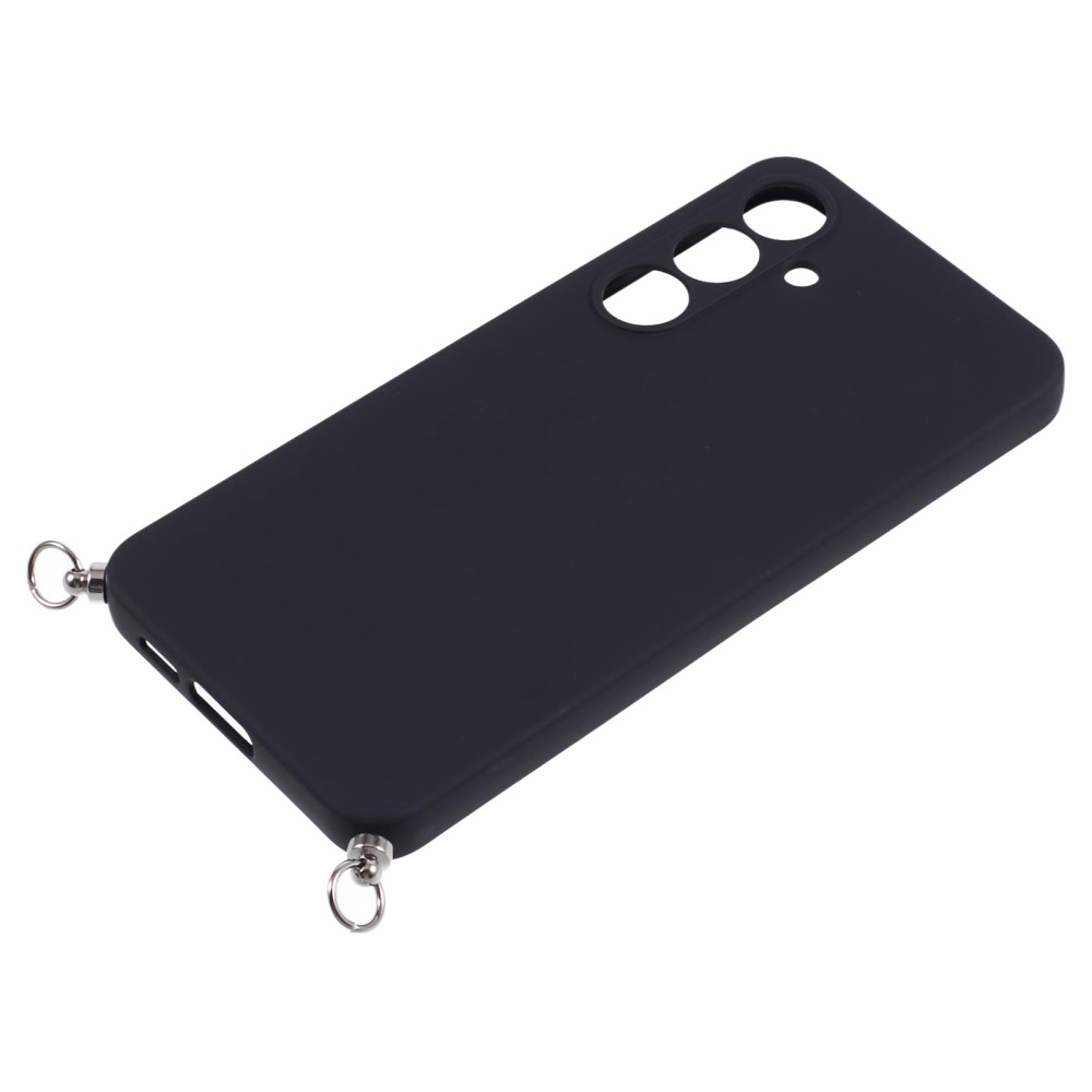  Samsung Galaxy S25 Skal TPU Med Mobilsnöre Svart