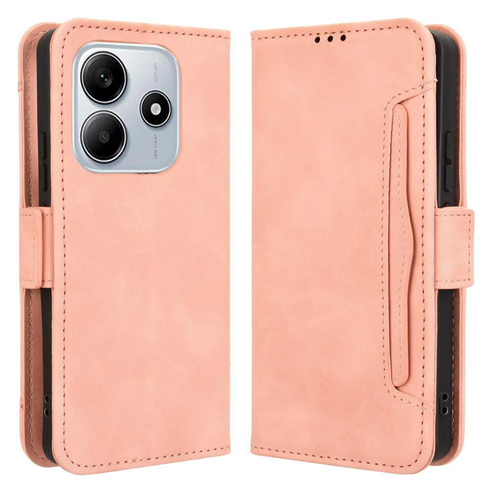  Xiaomi Redmi Note 14 5G Fodral Med Avtagbart Kortfack Rosa