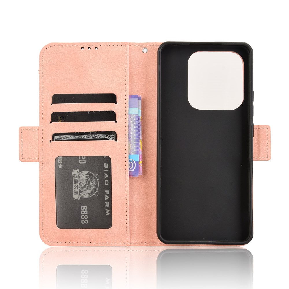  Xiaomi Redmi Note 14 5G Fodral Med Avtagbart Kortfack Rosa