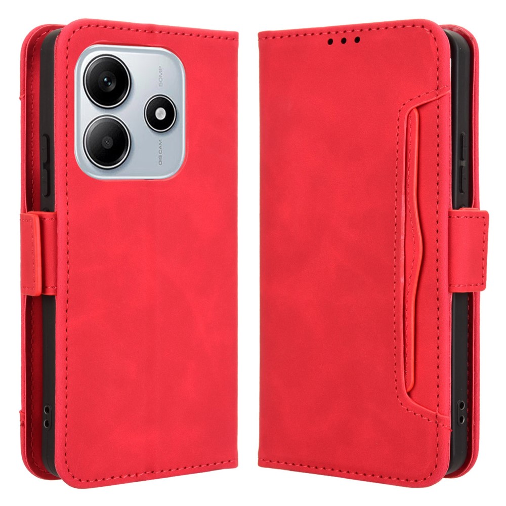  Xiaomi Redmi Note 14 5G Fodral Med Avtagbart Kortfack Röd