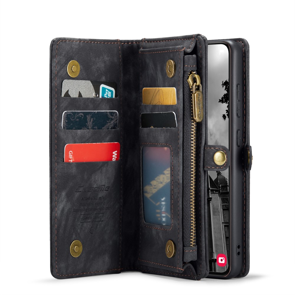 CASEME CASEME Galaxy S25 2in1 Fodral Multifunktionellt Svart