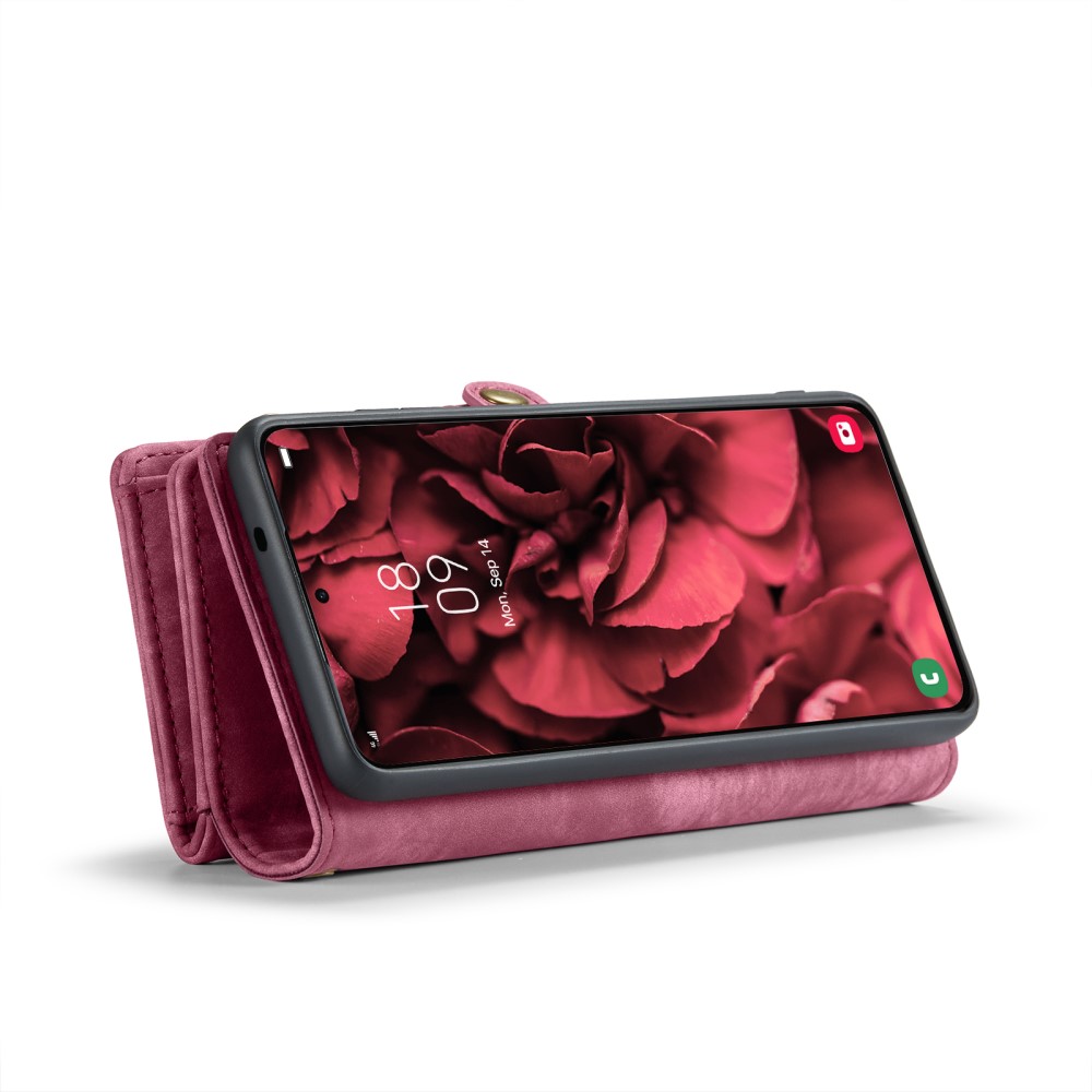 CASEME CASEME Galaxy S25 2in1 Fodral Multifunktionellt Röd