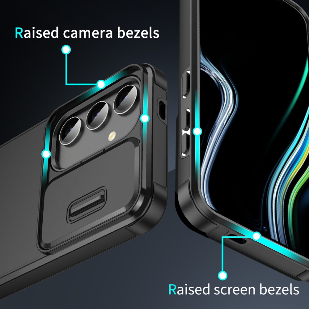  Samsung Galaxy S25 Skal CamShield Hybrid Röd
