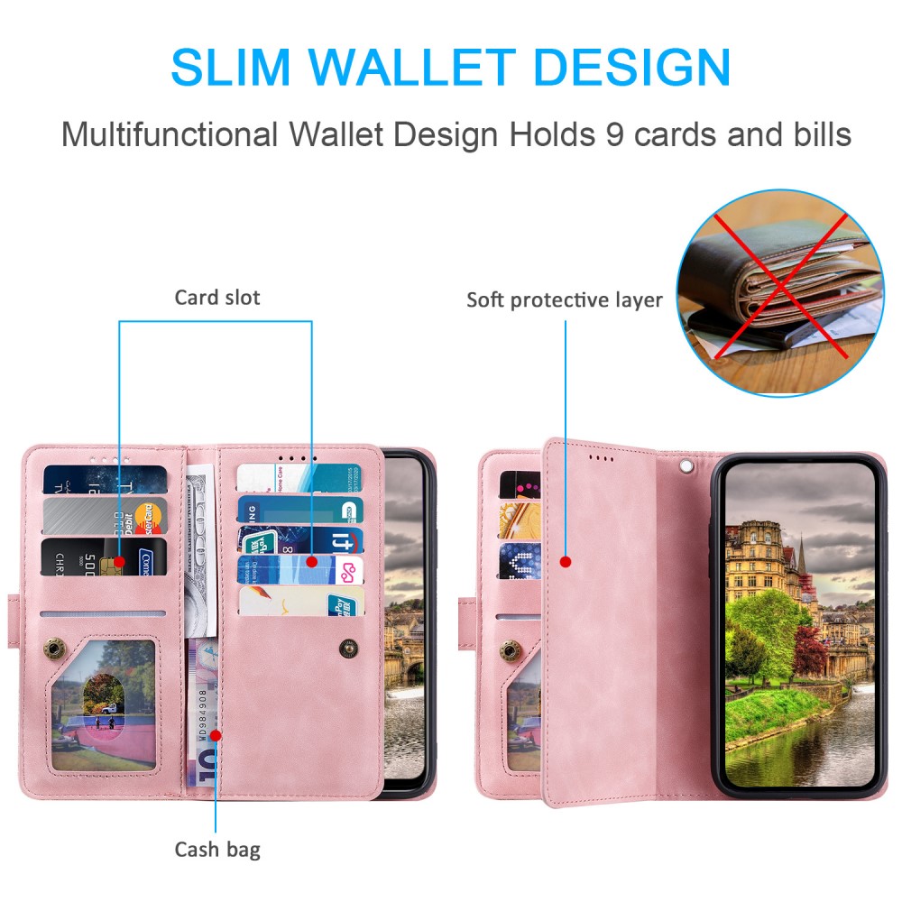  Xiaomi Redmi Note 14 Pro/Pro Plus 5G Fodral Multifunktionell Glitter