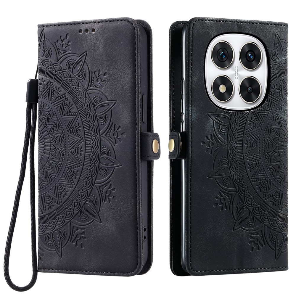  Xiaomi Redmi Note 14 Pro/Pro Plus 5G Fodral Mandala Svart