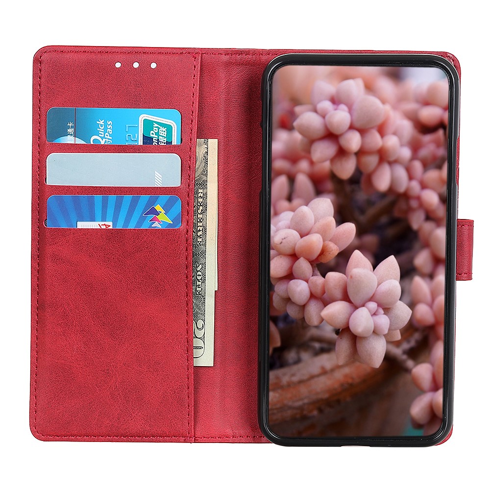  Xiaomi Redmi Note 14 Pro 5G Fodral Läder Röd