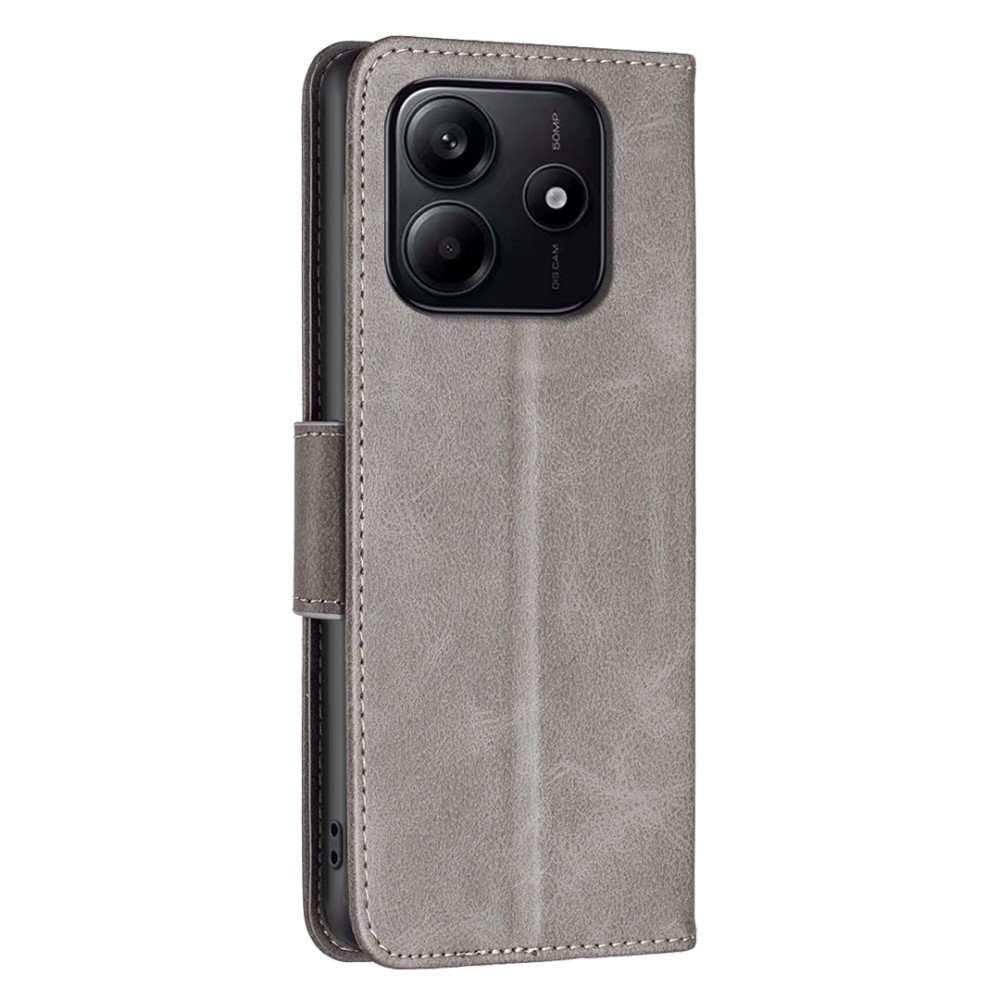  Xiaomi Redmi Note 14 4G Fodral Läder Solid Shark Grå