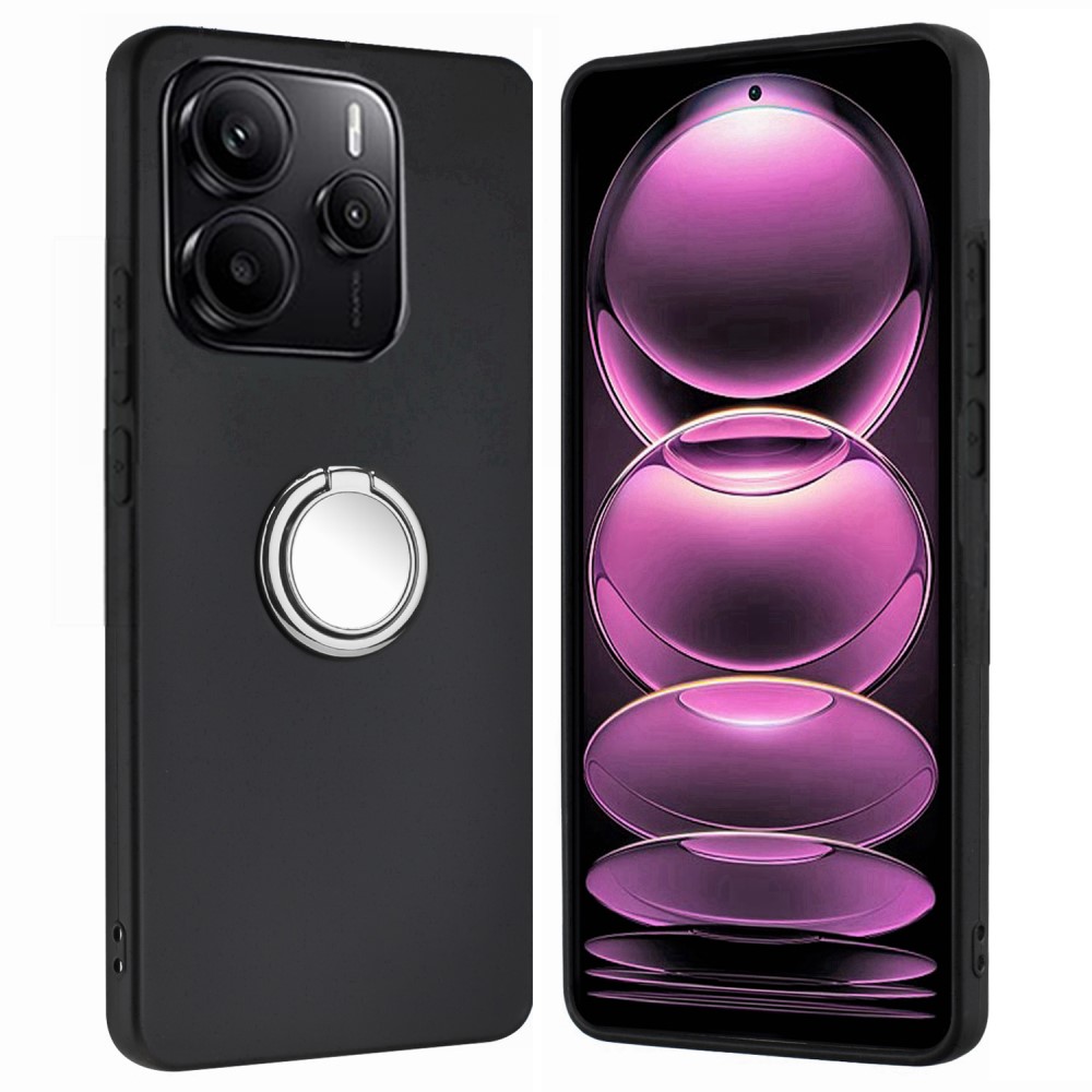  Xiaomi Redmi Note 14 4G Skal Ring Svart / Silver