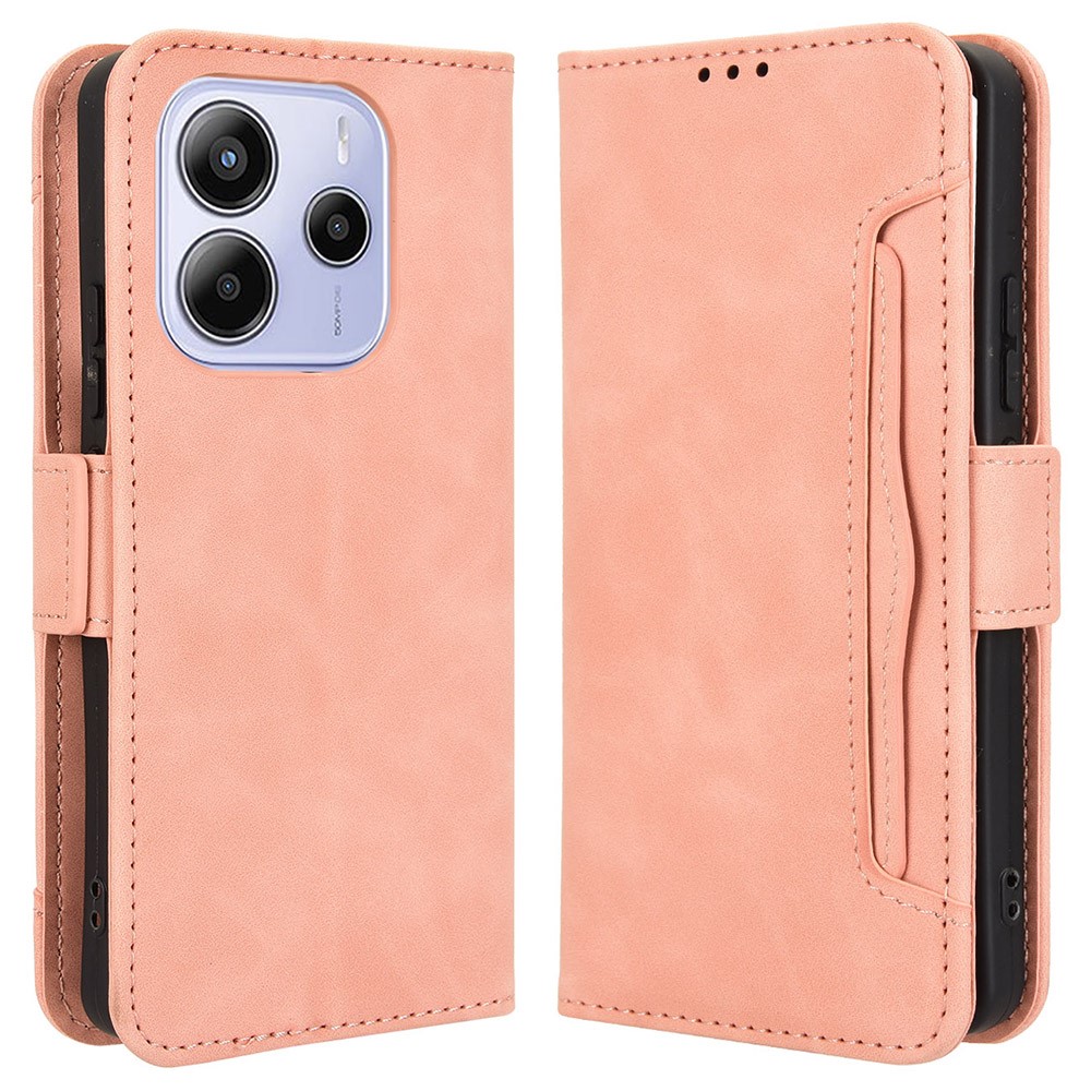  Xiaomi Redmi Note 14 4G Fodral Med Avtagbart Kortfack Rosa