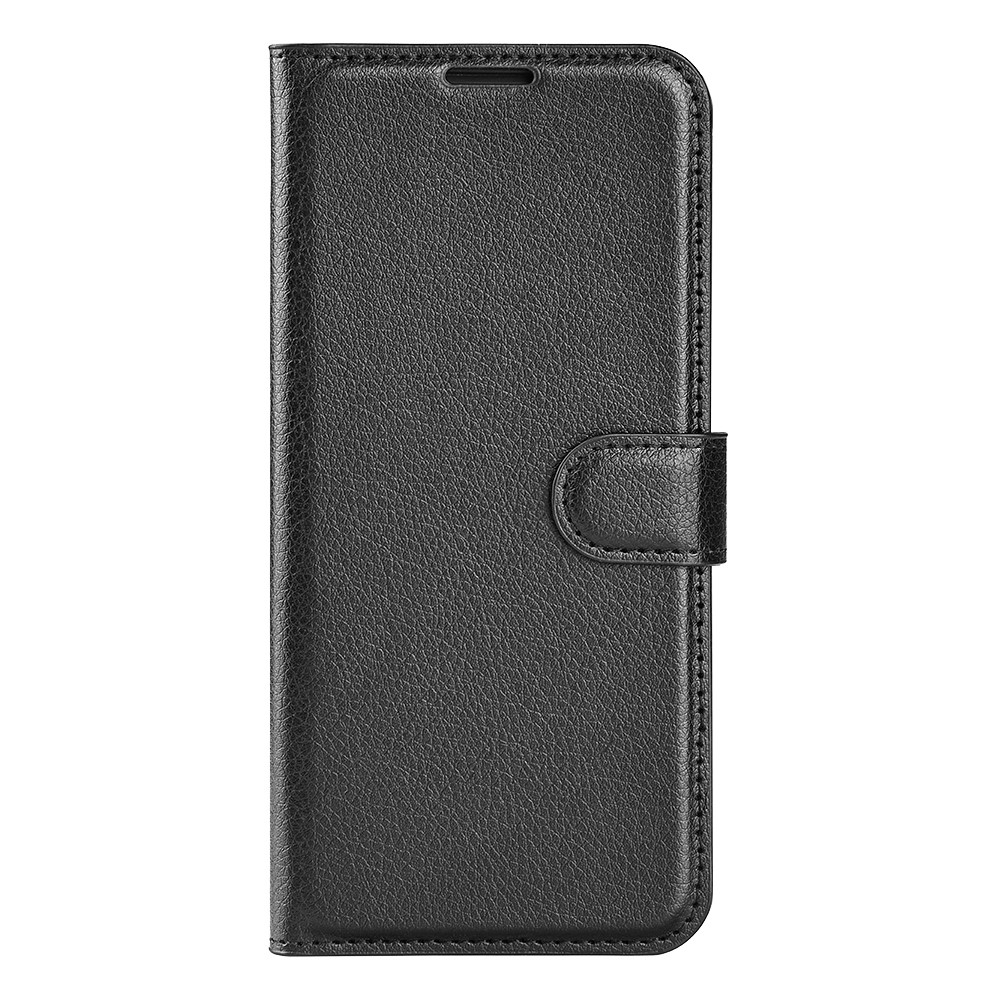  Xiaomi Redmi Note 14 4G Fodral Litchi Läder Svart