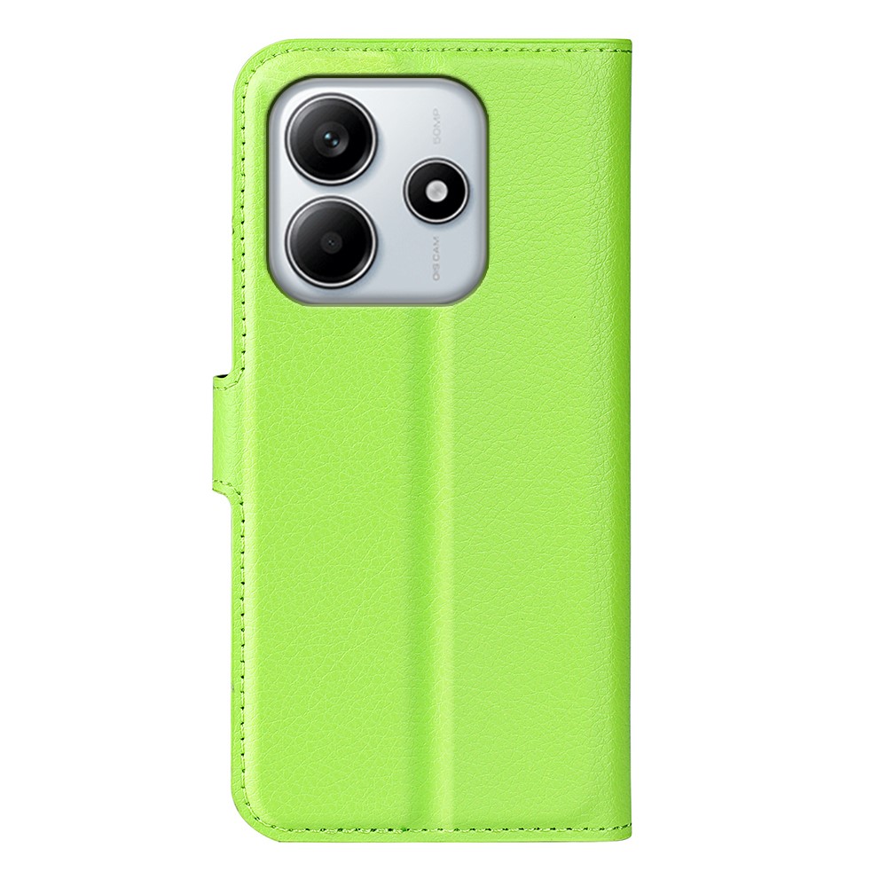  Xiaomi Redmi Note 14 4G Fodral Litchi Läder Grön
