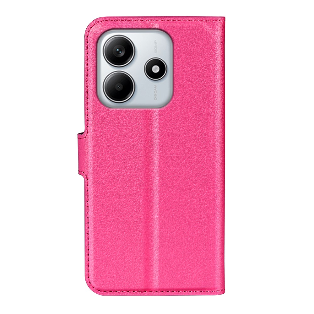  Xiaomi Redmi Note 14 4G Fodral Litchi Läder Rosa