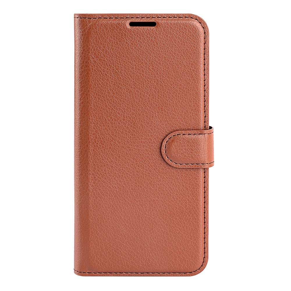  Xiaomi Redmi Note 14 4G Fodral Litchi Läder Brun