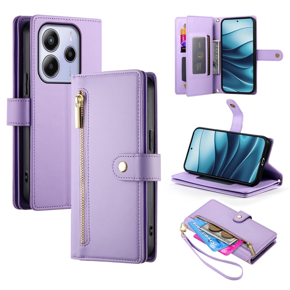  Xiaomi Redmi Note 14 4G Fodral Multifunktionell Lila