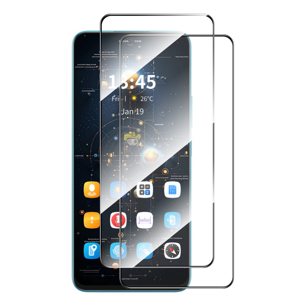 ENKAY ENKAY Redmi Note 14 5G/4G 2-PACK Skärmskydd Heltäckande