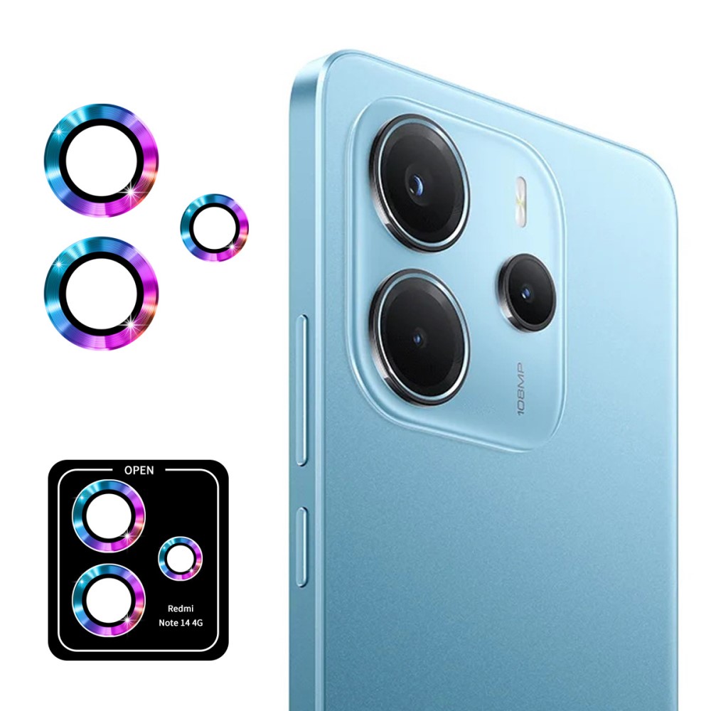 ENKAY ENKAY Redmi Note 14 4G Linsskydd Härdat Glas Colorful