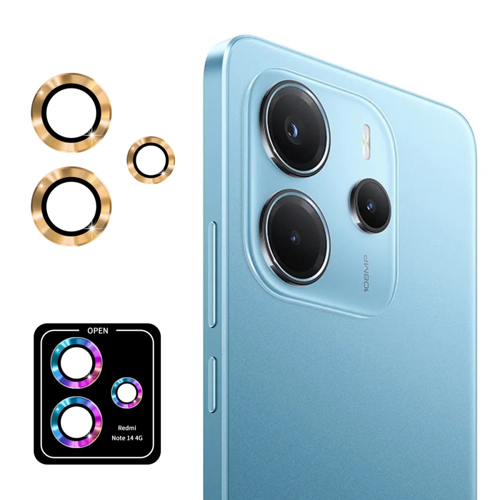ENKAY ENKAY Redmi Note 14 4G Linsskydd Härdat Glas Guld