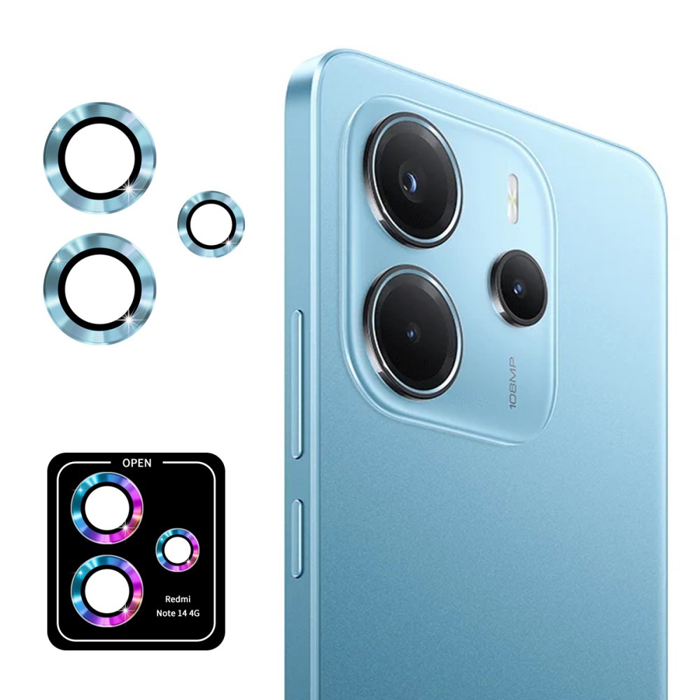ENKAY ENKAY Redmi Note 14 4G Linsskydd Härdat Glas Ljus Blå