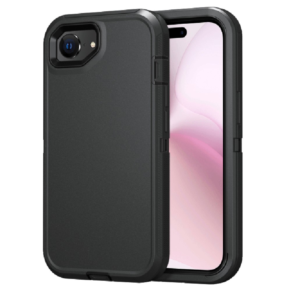  iPhone 17e / 16e Skal Extreme Shockproof Hybrid Svart