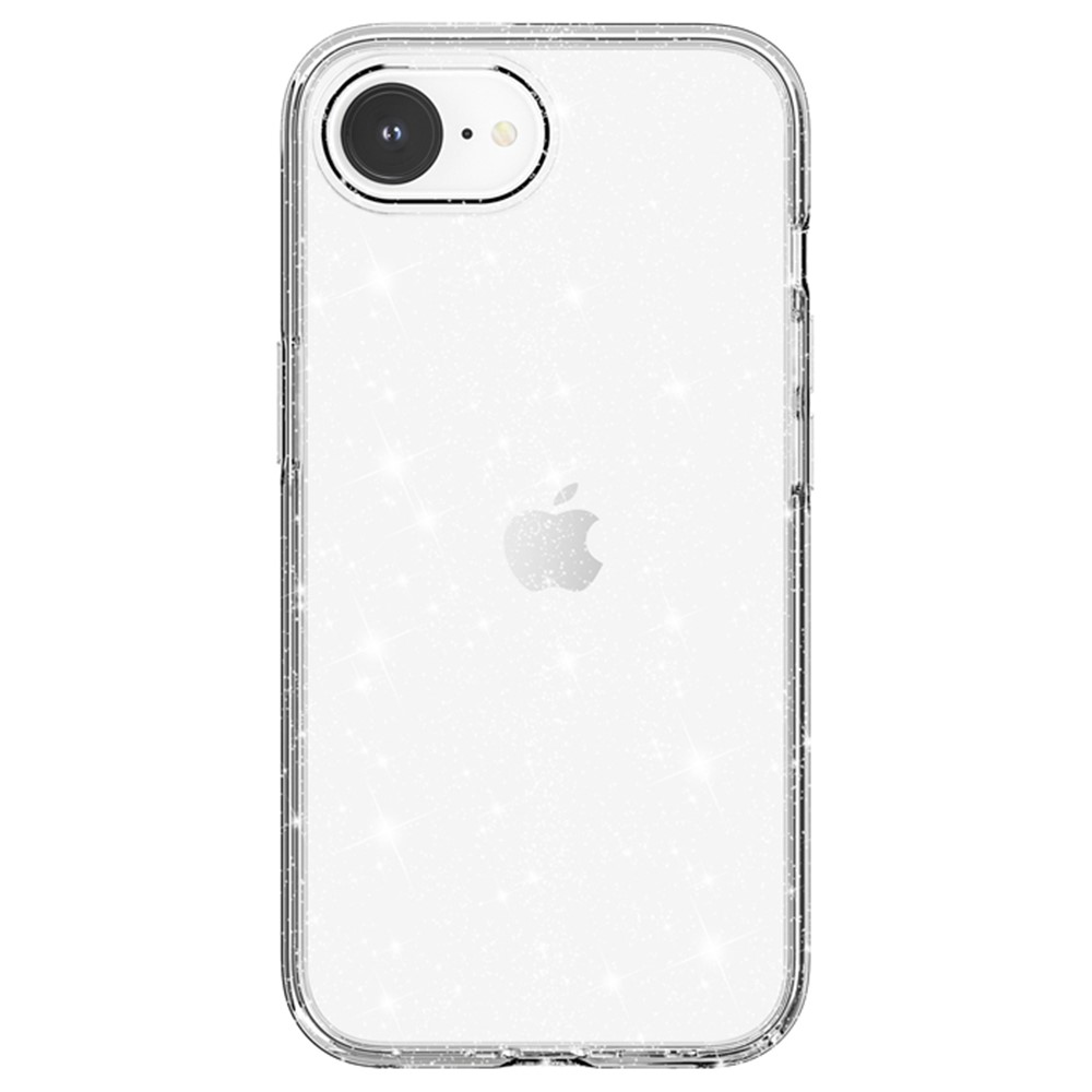  iPhone 17e / 16e Skal Glitter Shockproof Transparent