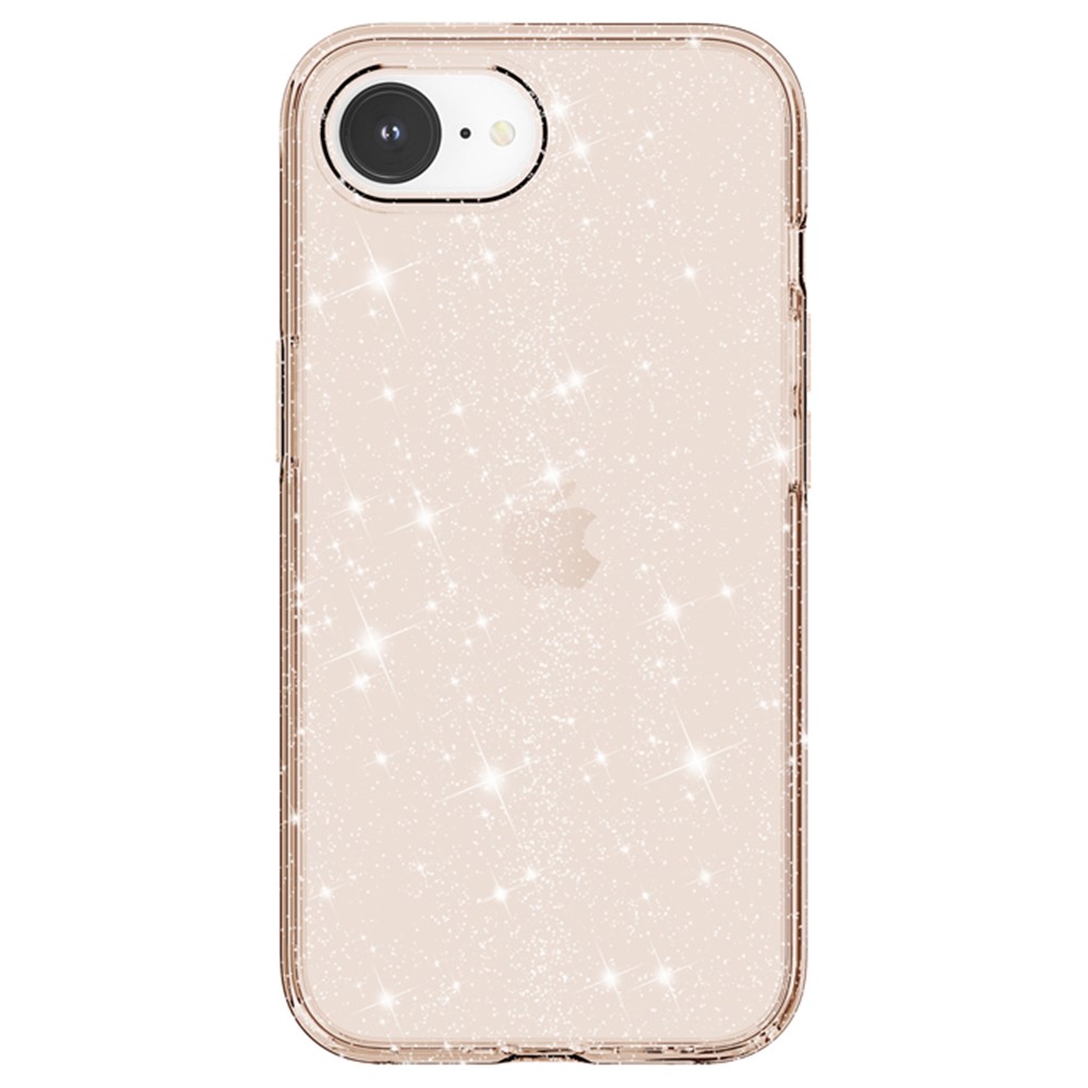  iPhone 17e / 16e Skal Glitter Shockproof Guld