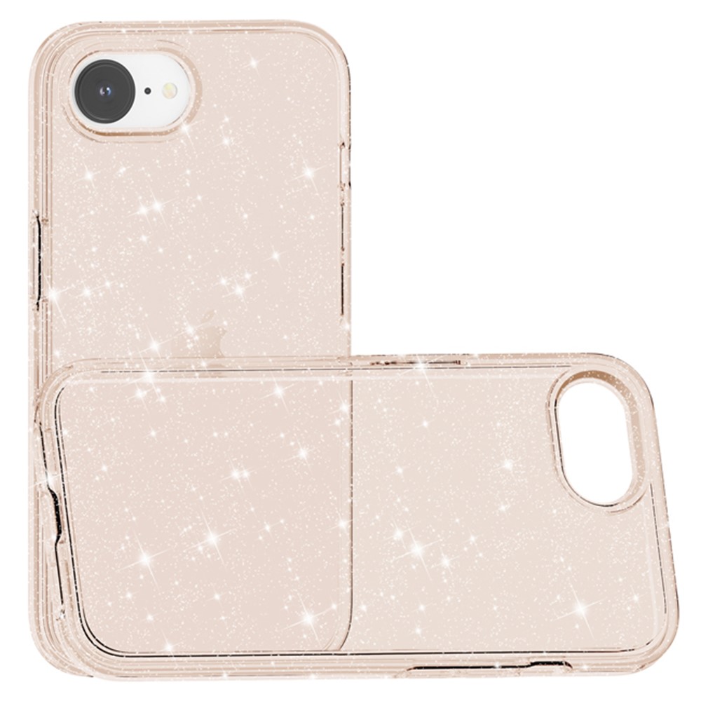  iPhone 17e / 16e Skal Glitter Shockproof Guld