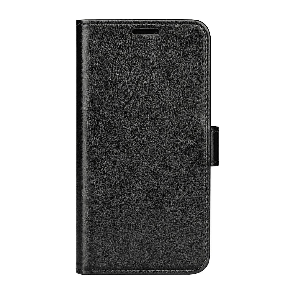  iPhone 17e / 16e Fodral Crazy Horse Läder Svart