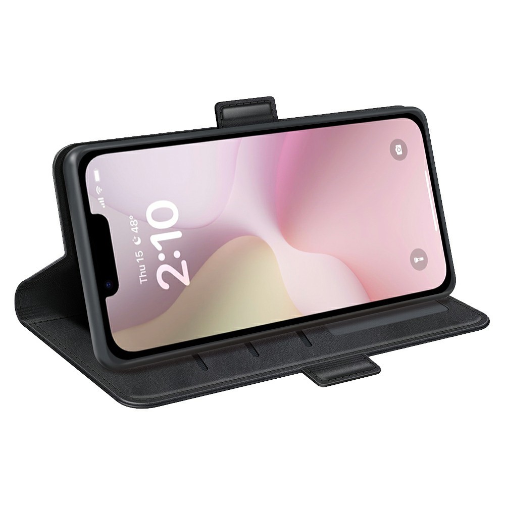 iPhone 17e / 16e Fodral Läder Svart