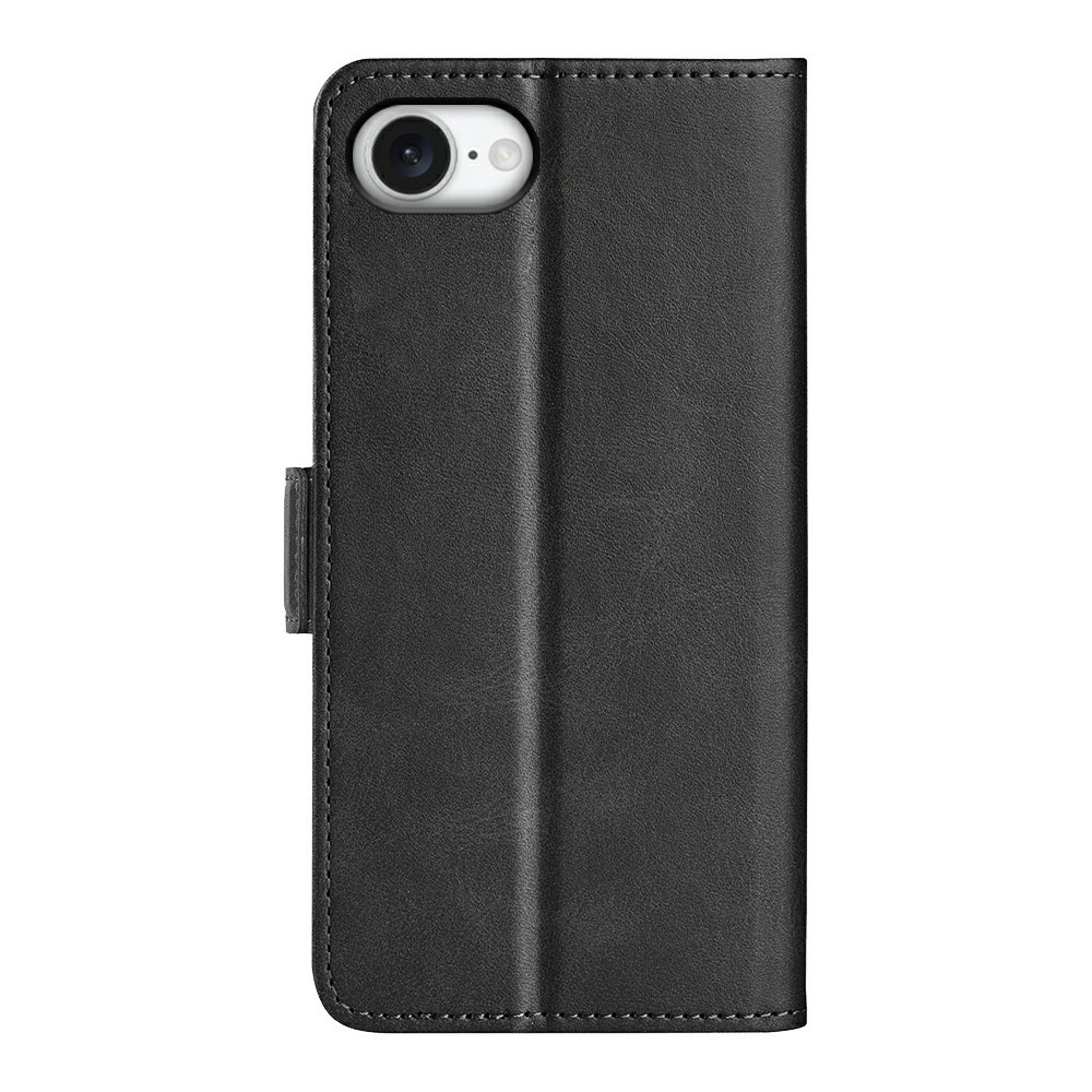  iPhone 17e / 16e Fodral Läder Svart