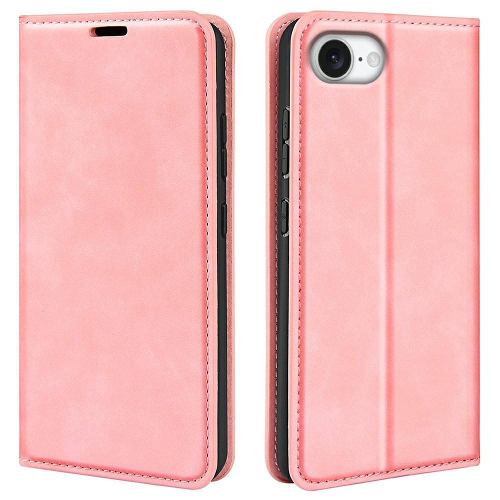  iPhone 17e / 16e Fodral Flip Skin Touch Rosa