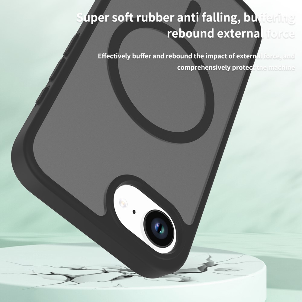  iPhone 17e / 16e Skal MagSafe Skin Touch Svart