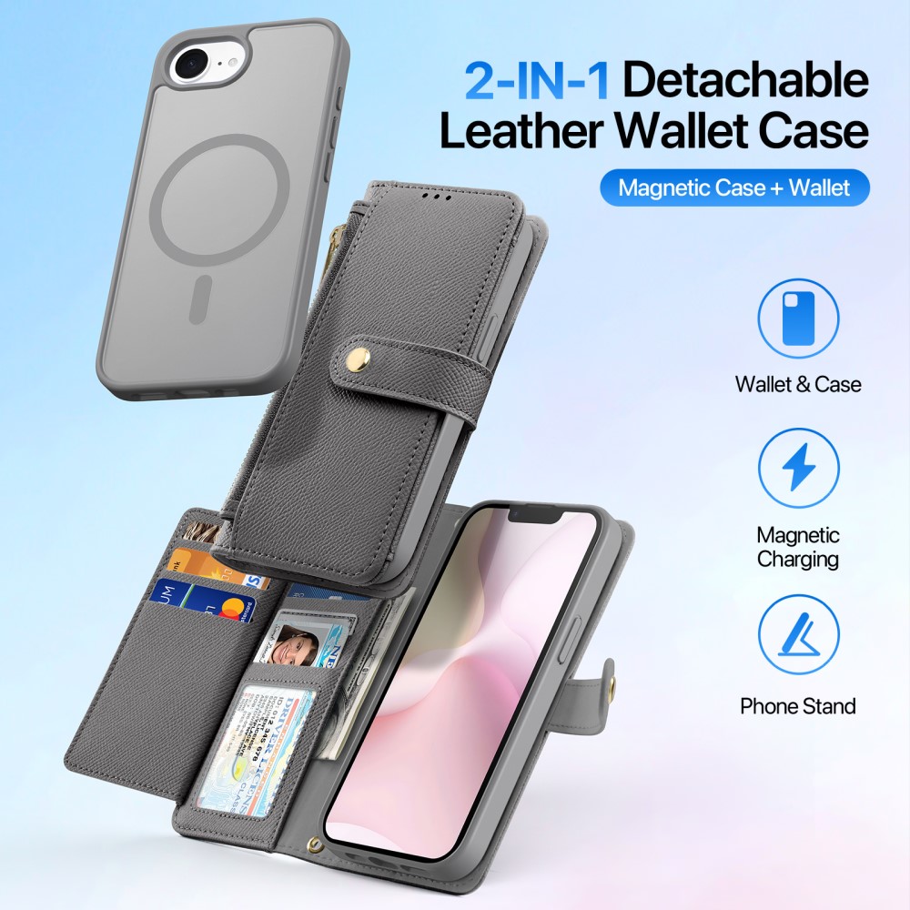 DUX DUCIS DUX DUCIS iPhone 17e / 16e 2in1 Magnet Fodral Lawa Series Grå
