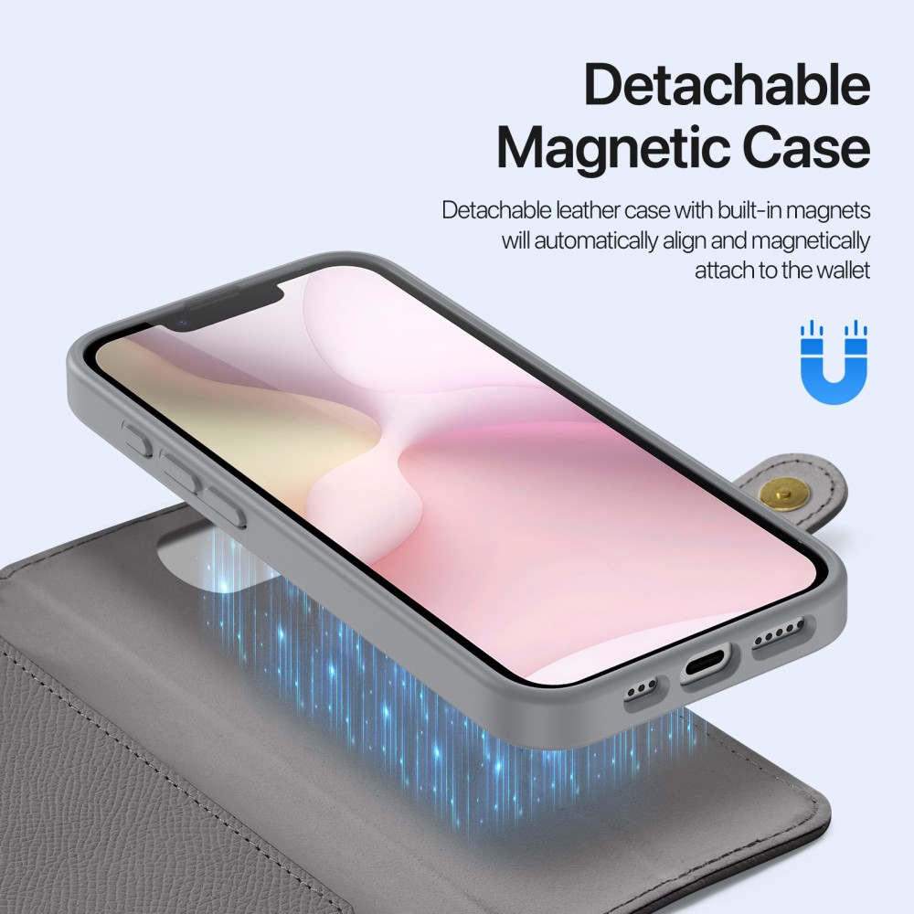 DUX DUCIS DUX DUCIS iPhone 17e / 16e 2in1 Magnet Fodral Lawa Series Grå