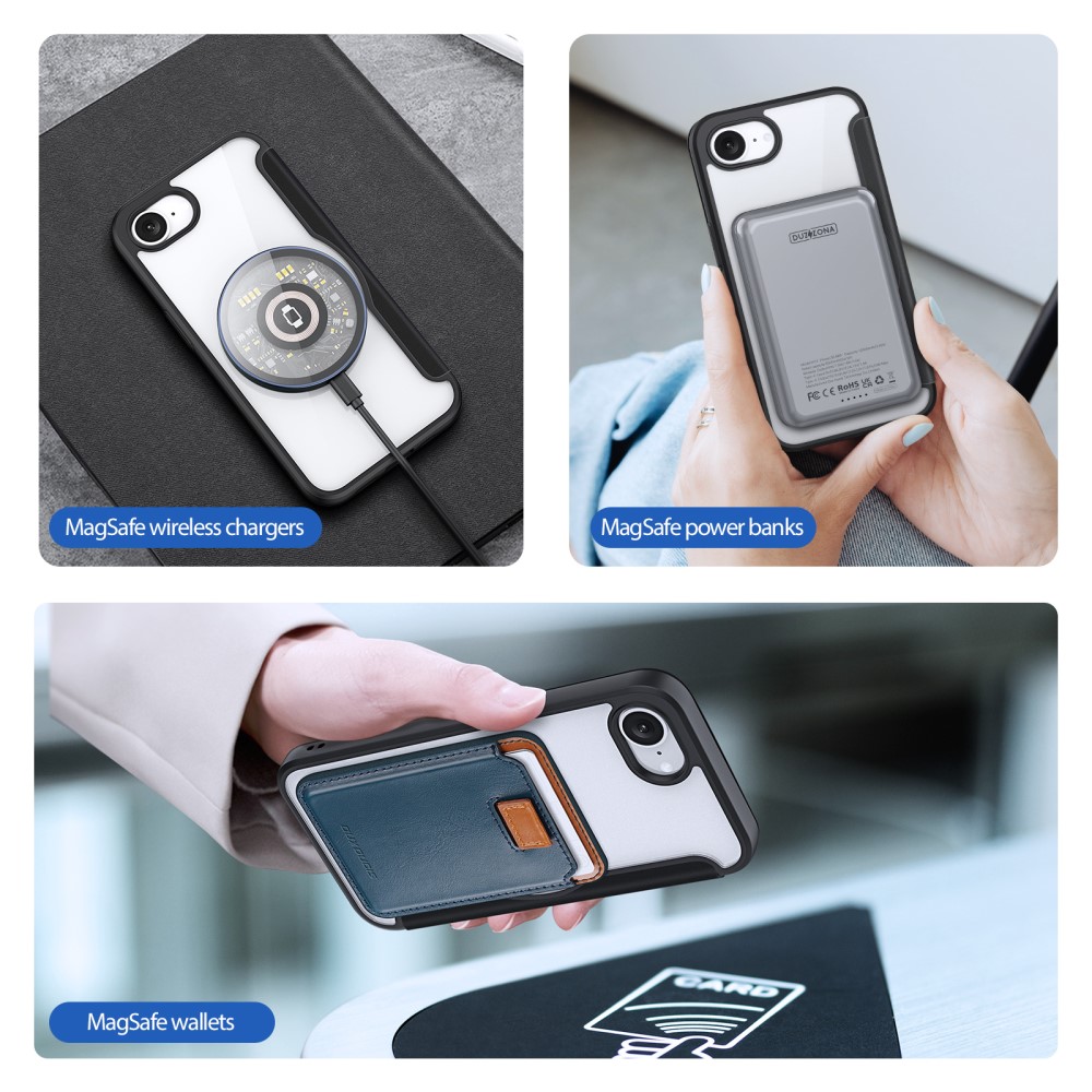 DUX DUCIS DUX DUCIS iPhone 17e / 16e Fodral MagSafe Skin X Pro Svart