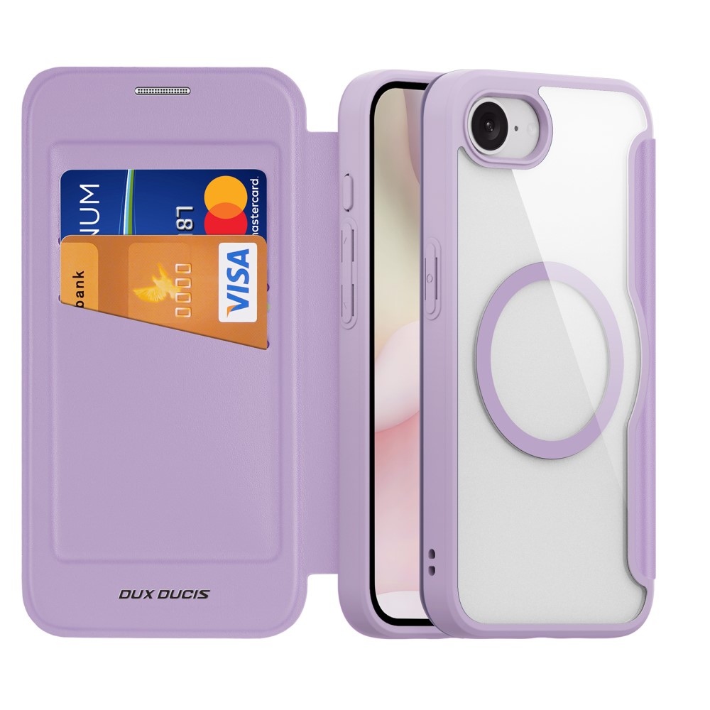 DUX DUCIS DUX DUCIS iPhone 17e/16e Fodral MagSafe Skin X Pro Lila/Rosa