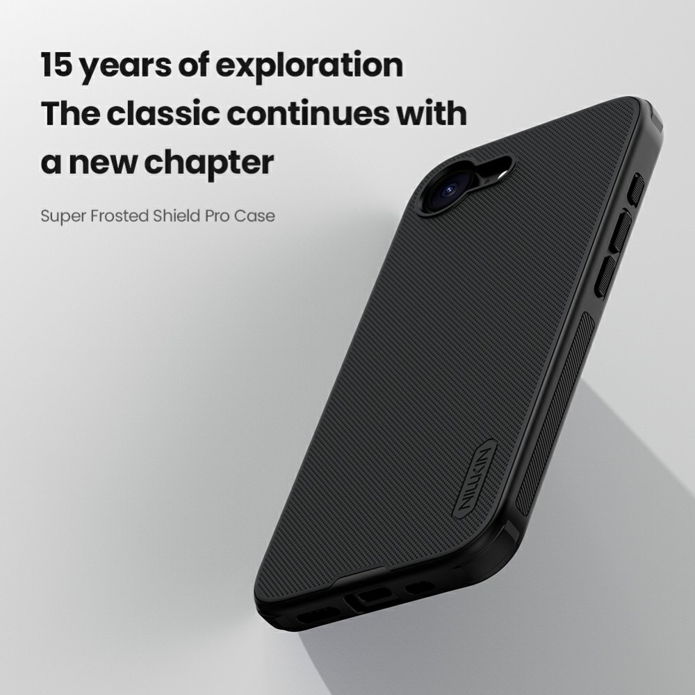 NILLKIN NILLKIN iPhone 17e / 16e Skal Frosted Shield Blå