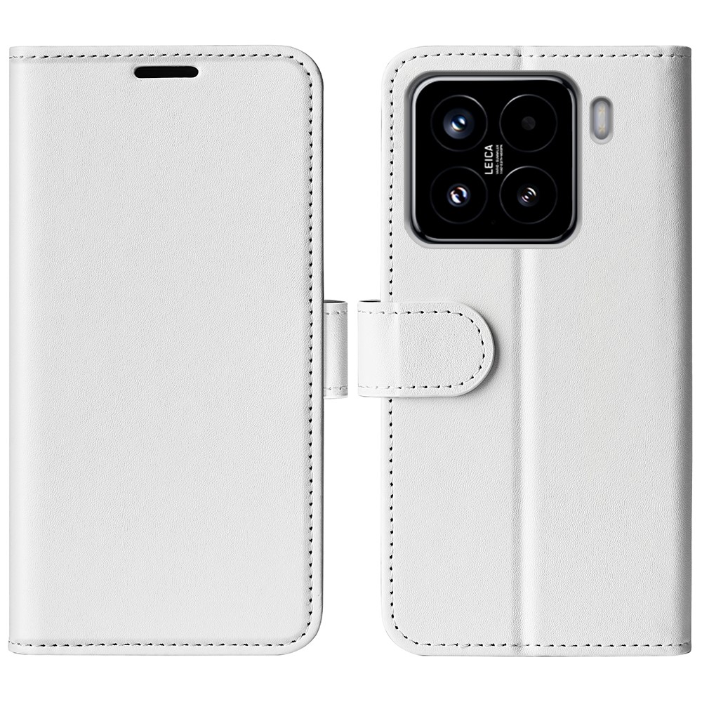 Xiaomi 15 Fodral Crazy Horse Läder Vit
