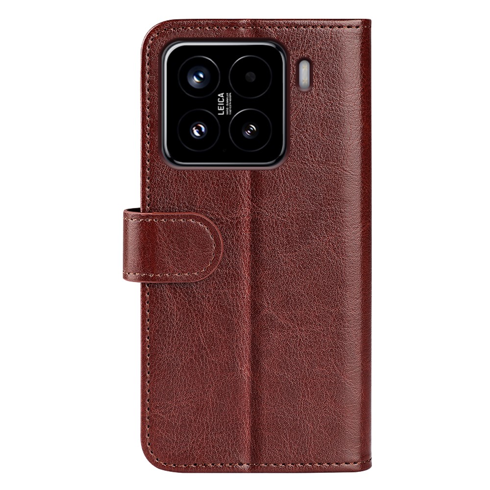  Xiaomi 15 Fodral Crazy Horse Läder Brun