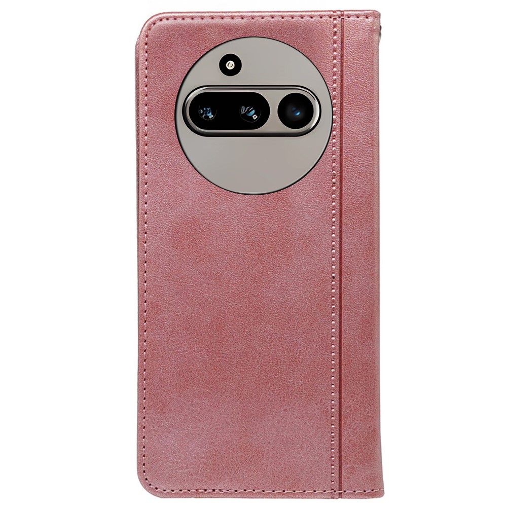  Nothing Phone 3a Fodral Flip Läder Roséguld
