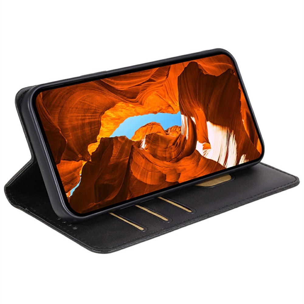  Nothing Phone 3a Pro Fodral Flip Läder Svart